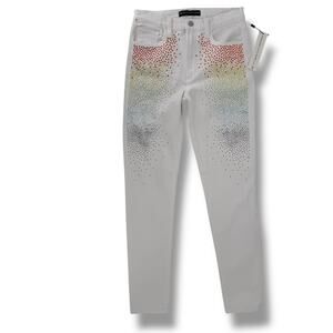 Joes Jeans Stephanie Gottlieb Charlie High Rise Skinny Jeans Sz 27 Rhinestone